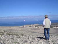 Nord-Ost Hang bei Pared Rudi mit Wiesel